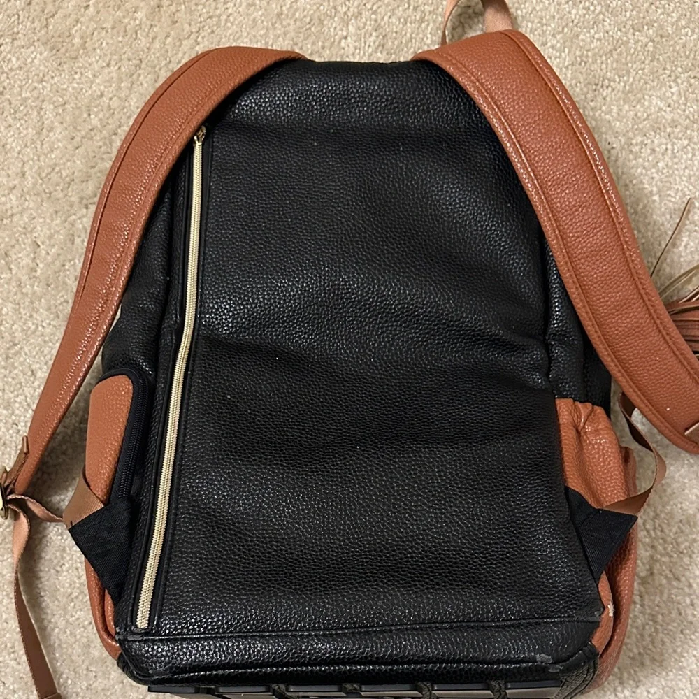 Itzy Ritzy Boss backpack coffee & Cream - Picture 6 of 10
